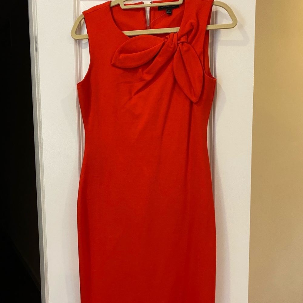 Banana republic orange NWT 4 ponte dress